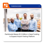 ParkMundo logo representing the Netherlands-based airport parking technology company that raised €2.3 million in seed funding.