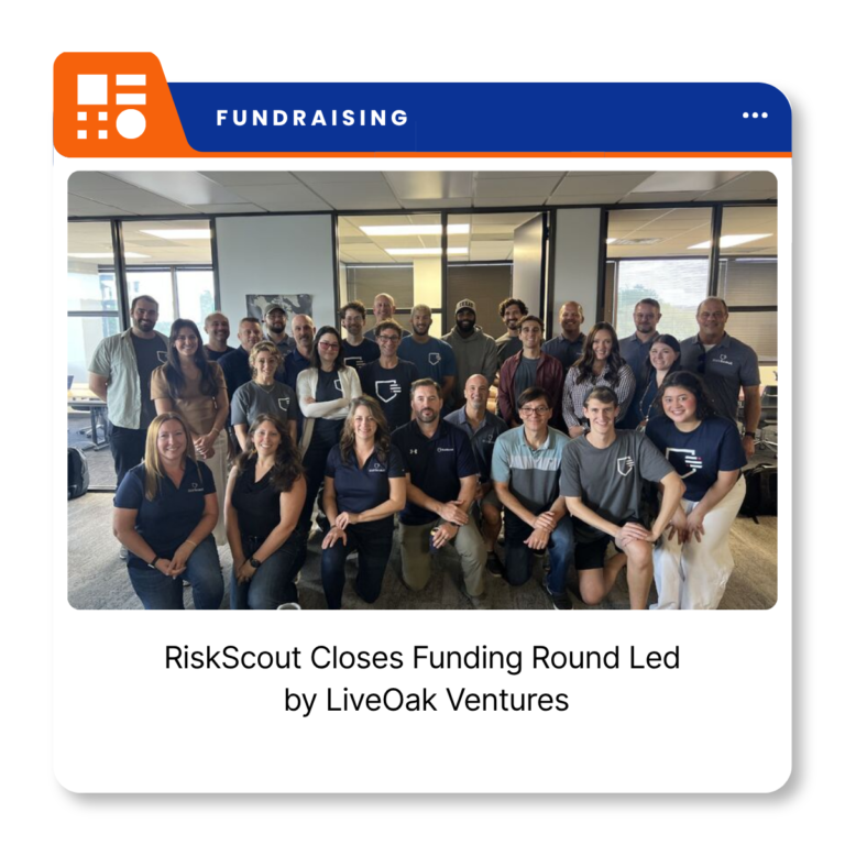 RiskScout logo representing the Austin-based BSA/AML and fraud prevention technology company.