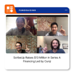 ScribeUp company logo representing the fintech company's $13 million Series A financing announcement.