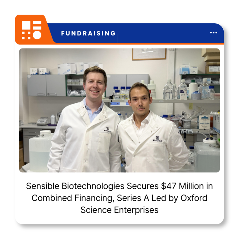 Sensible Biotechnologies, developer of a cell-based mRNA design and manufacturing platform.