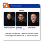 Illustration representing SignSplit’s signed-data platform following its $400 million strategic seed financing announcement.