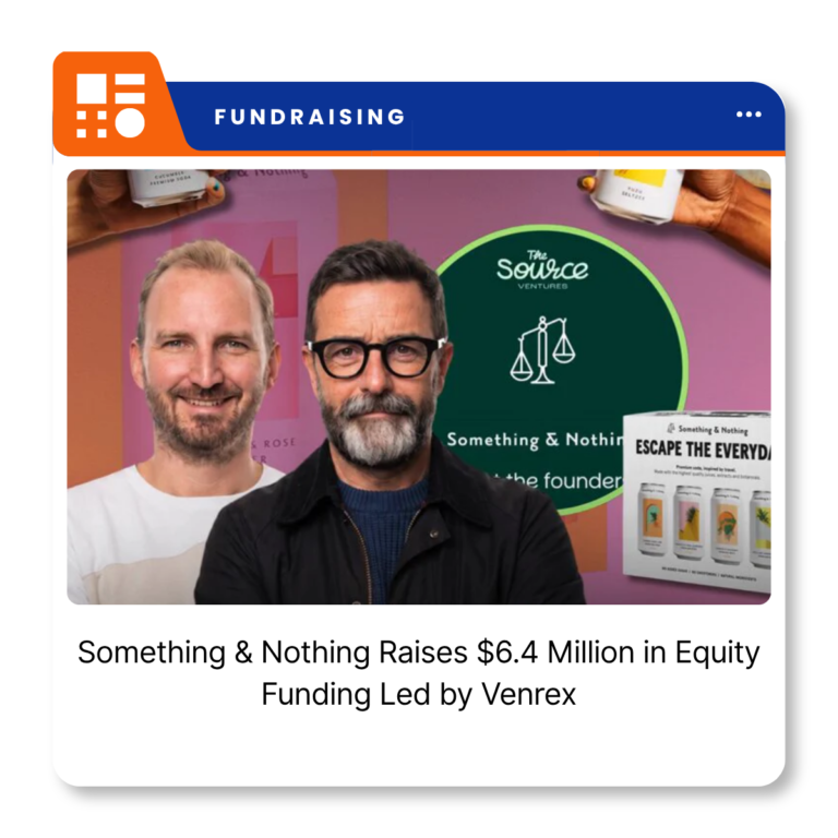 Something & Nothing premium soda cans representing the UK beverage company following its $6.4 million equity funding round.
