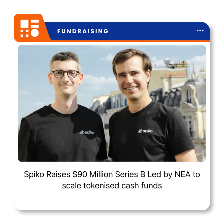 Spiko branding representing the French fintech's $90 million Series B funding announcement.