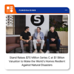 Stand Insurance company logo representing the San Francisco-based property insurance technology company that raised $70 million in Series C funding.