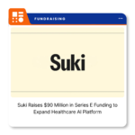 Suki company logo representing the US-based healthcare AI platform provider following its $90 million Series E financing announcement.