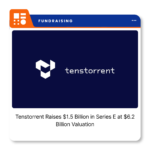Tenstorrent company logo representing the AI semiconductor developer following its $1.5 billion Series E funding announcement.
