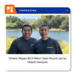 Trmeric branding for the company’s $6.5 million Seed funding announcement.
