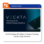 VECKTA company logo representing the San Diego-based onsite energy planning and procurement platform that raised $11 million in Series A funding.