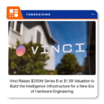 Vinci logo representing the AI-native computational platform company following its $250 million Series B funding announcement.