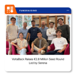 VoltaBack branding representing the French fleet management software startup following its €2.8 million seed funding round.