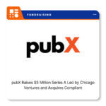 pubX logo representing the advertising technology company following its $5 million Series A funding announcement.